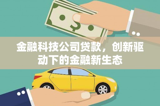 东安金融科技公司贷款，创新驱动下的金融新生态