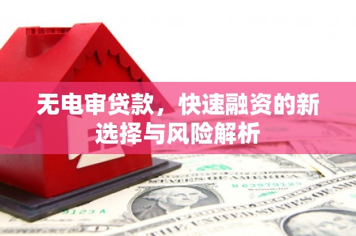 南乐无电审贷款，快速融资的新选择与风险解析