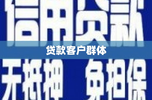大堂贷款客户群体
