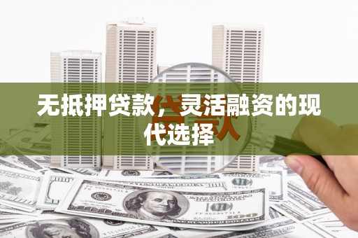 儋州无抵押贷款，灵活融资的现代选择