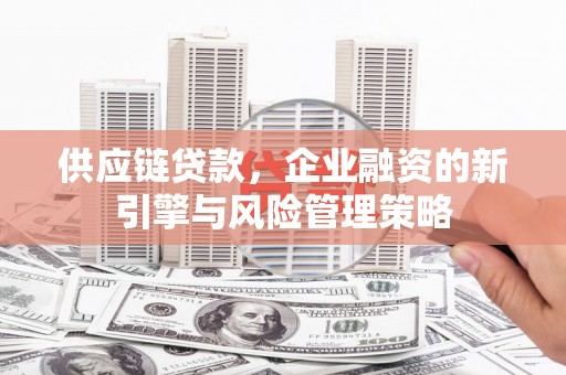 东势供应链贷款，企业融资的新引擎与风险管理策略