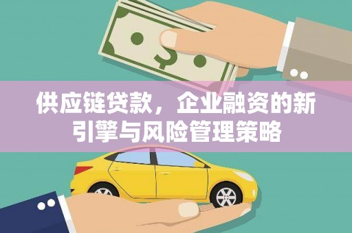 洛川供应链贷款，企业融资的新引擎与风险管理策略