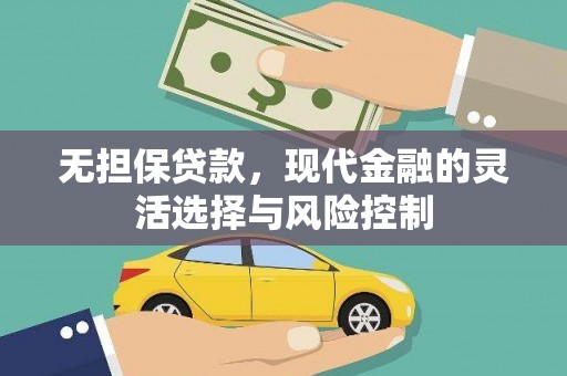 桃城无担保贷款，现代金融的灵活选择与风险控制