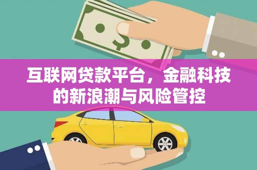 博罗互联网贷款平台，金融科技的新浪潮与风险管控