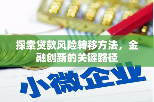鱼池探索贷款风险转移方法，金融创新的关键路径