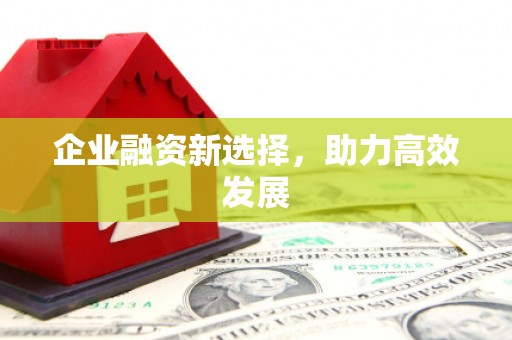 黄梅企业融资新选择，助力高效发展